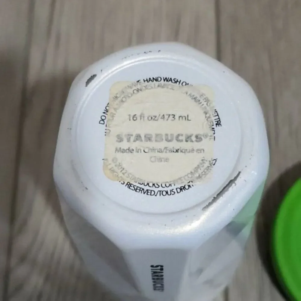 Starbucks Stainless Steel Travel Tumbler Cup Iridescent 16 oz GRANDE 2012